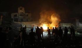 Gaza burning